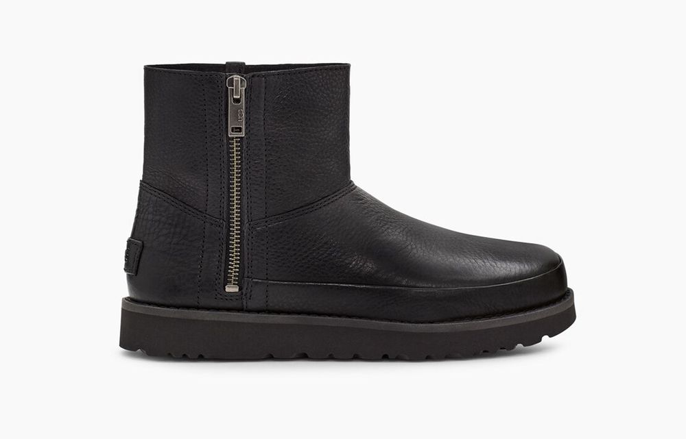 Ugg Deconstructed Mini Zip - Womens Mini Boots - Black - NZ (8345DTZVF)